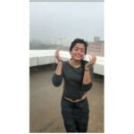 Rashmika Mandanna Instagram - The best thing one can do when it’s raining is to let it rain and dance under it.. well not like this of course..this is a perfect example for expectation vs reality people..🙈😂😂