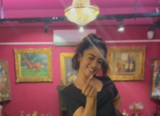 Rashmika Mandanna Instagram - I’ve been seeing so many of you doing this reel and I also wanted to join the partyyyy..😁 so made one myself.. I hope many more of you join us in our mass party..😚😎💃🏻🔥 @tseries.official