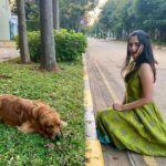 Reba Monica John Instagram - “DOGUE: featuring models BRUNO and REBA” After multiple failed attempts I managed to get him to look at the camera and STAY for a picture. #That’s just my baby Dog 🐶 #goldenretriever #dogue #home #birthdaygirl #bruno