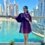 Reba Monica John Instagram - Al Naaem Dubai ✨ p.c @joemonjoseph 💕 #dubai #marinatowers #uae #travel #perspective Marina Towers