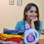 Reba Monica John Instagram - When I step out of my home, I take all precautions like a mask and gloves to ensure that I’m protected from germs and infections. But I can’t be sure that my clothes are safe, especially during these times! Wipro_Safewash makes me confident that not just me but even my clothes are protected. It ensures 99% germ protection and keeps my clothes fresh, wash after wash. So be free of worry and buy Wipro_Safewash today! #StaySafeWithSafewash , @wipro_safewash #SabseSafeWash #SaafAndSafe
