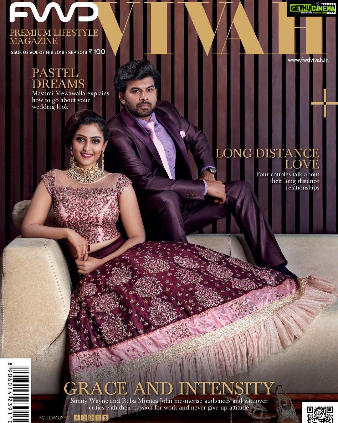 Reba Monica John Instagram - FWD VIVAH ✨ This magazine is something y'all should definitely buy and check out. Why? Number 1: cause I'm in it and I think I look pretty nice haha. On a serious note, The outfits, jewellery, make up and hair, styling and the photography are all brilliant and this magazine is one of a kind for sure that's available in Kerala! Number 2: because it's got a great deal of ideas, concepts, interviews related to weddings, obviously cause it's the wedding season ; also pointers about relationships and how to deal with them ;) I bet most of us need some advice on that part! So do get a copy of this magazine online or at stores near you! Worth the buy. Big thank you and love to: Picture courtesy: @jinsabraham The very talented ✨ Costume courtesy: @maria.tiya.maria Beautiful outfits, loved them! Styling: @namsgorgs My favourite 🌸 Make up and hair: @unnips He's bomb! Jewellery courtesy: @m.o.dsignature your pieces were gorgeous. Thank you team FWD @fwdlife_magazine for having me on your cover and thanks to @sunnywayn for being such a sport and a fun partner( fake groom ) haha ✨☺️ #shoot #magazine #cover #vivah #weddingspecial #FWD