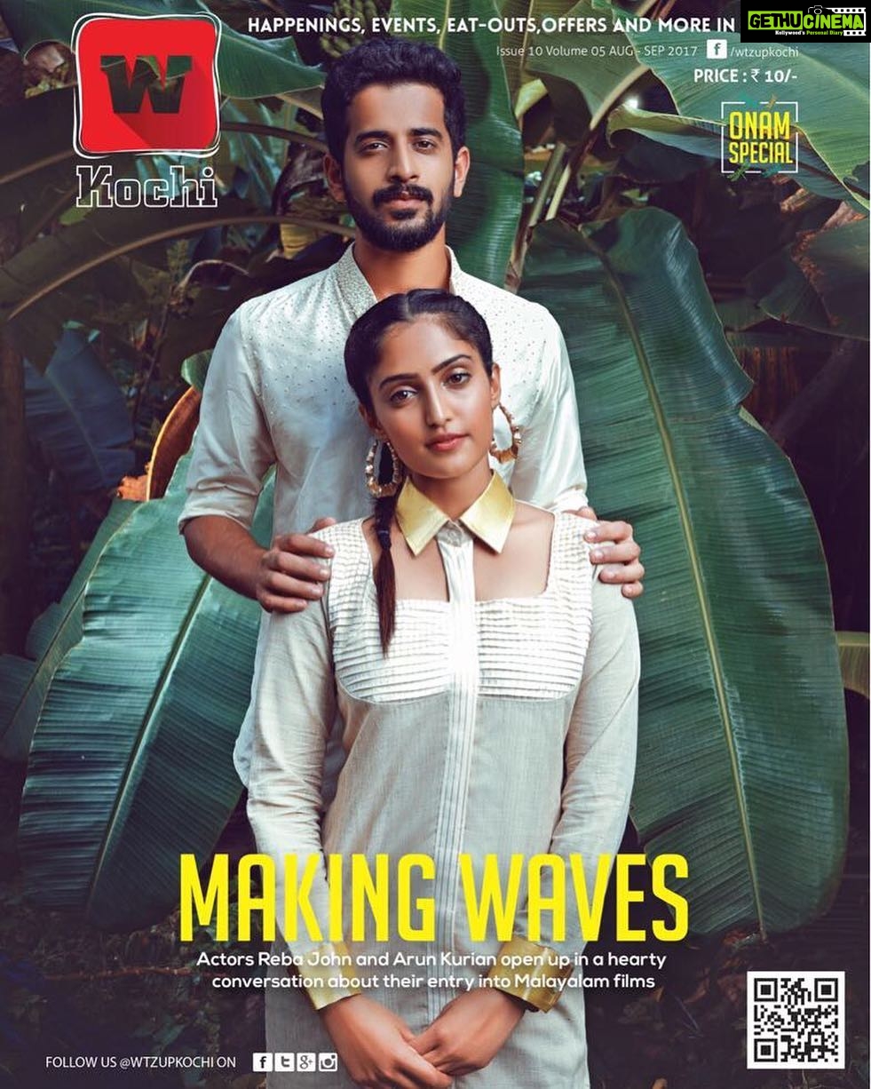 Reba Monica John Instagram - Yayyyyy✨ Wtzup Kochi's special Onam edition is out guys! So take a look at the E-copy on their website. I have to admit, this has been one of my favourite shoots and I need to thank so many people for making this quite a fun one. This is going to be long! Bear with me dear ones 😅 @wtzupkochi Thank you for this feature guys. @arunthekurian the handsome Boy looks FAB! and he was such a great co-model ;) LOL thanguu. Pinne, there comes my darling stylist @teresaboban for styling both of us and making us look freakin great! Namrata is another darling- the creator of the chic and stunning Onam inspired outfits I wore! Girl, I was more than overjoyed to wear them. @jinsabraham our stupendofantabulous photographer for the beautiful frames and pictures. Cannot wait to shoot with you again! And of course Blessy Chechi for helping me pose like a super model ;) Jenny is the reason why our faces look picture worthy. She was so skeptical about doing Make Up cause it was her first time and boy! She did a wonderful job. Thank you girl. @johns_jackson7_11 my brother! Thank you for accompanying me and being that funny boy on set, also playing assistant photographer. Thank me for that though ;) The point being I just needed to thank everybody associated with this shoot and yes and I think I'm done :P k Bye! #Onamshoot #wtzupkochi #magazine #2017