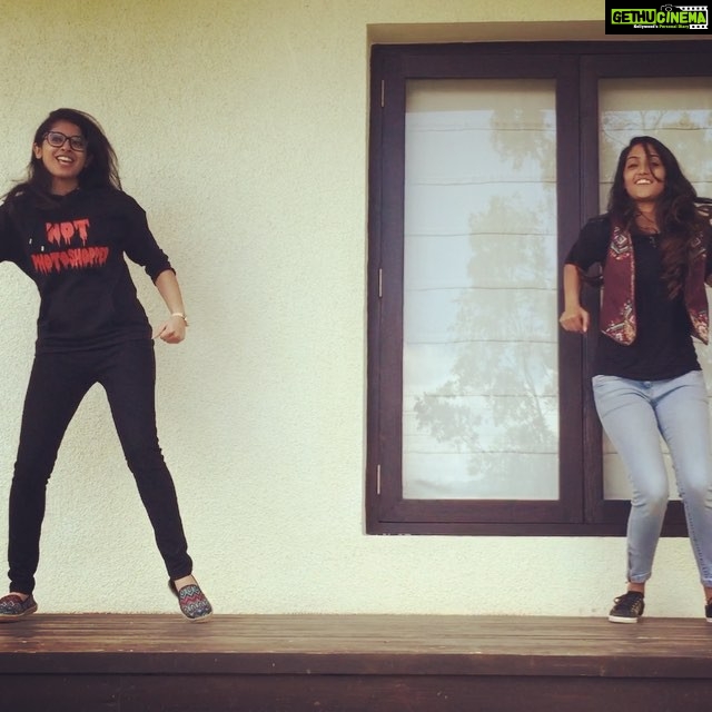 Reba Monica John Instagram - That's how we hide from the crew and rollππ» πβ¨ #JSR #Ooty #justForFun #dance #love #goofyScenes @aimarosmy Emarald Lake Ooty
