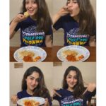 Reba Monica John Instagram - Literally my Mind Voice on a tee! 💥 @ahaana_krishna you genius. Thank you for this oh-so Apt and bomb Thonnal merch. Okay, got to go cause…Vishakunnath pole oru thonnal 🤤😆 A special hii to all the Meghna biriyani lovers #alwayshungry #foodislove #foodieforlife #biriyaniisanemotion #bestfrigginbiriyani