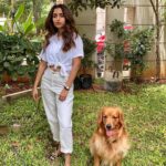 Reba Monica John Instagram – *DOGUE*Summer edition. Grab your copies before it runs out! 💥😆Reunited with ma beautiful boiii after forever.@joemonjoseph we miss you! #brunodiaries #beautifulgoldenretriever #floofmeteronhigh #secondhome