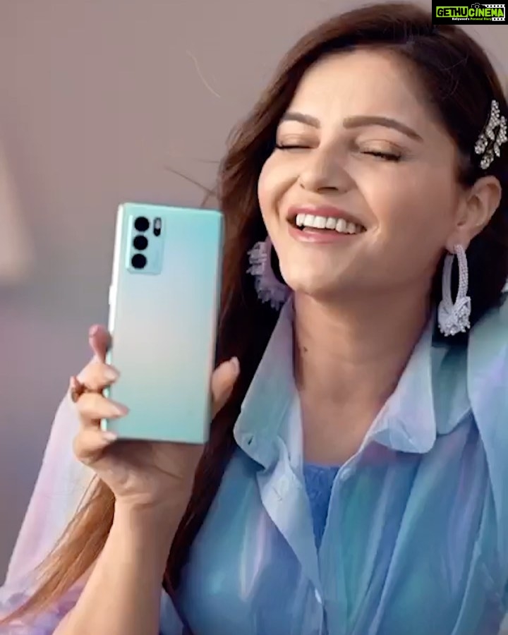 Rubina Dilaik Instagram - Glowing up, done right with the most beautiful phone of the season. The OPPO Reno6 Pro 5G First Sale is now here, so why wait to #GetTheGlow? #OPPOReno6Series #EveryEmotionInPortrait @oppomobileindia