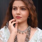 Rubina Dilaik Instagram - Sometimes I feel , I am an old spirit trapped in a young body …… . . . 📸 : @smileplease_25 Styled by: @ashnaamakhijani Outfit: @shopmulmul Jewellery: @rubansaccessories @oakpinionpr