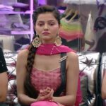 Rubina Dilaik Instagram - Even on the craziest days, dress pretty 💗🌸🌷⠀ Styled by: @ashnaamakhijani Outfit by: @rustic.artist Jewellery by: @knickknacknook ⠀ Keep loving and supporting like you always do ✨❤️⠀ ⠀ -----------⠀ #SavageQueen #SavageQueenRubina #BigBoss2020 #RubinaDilaik #BB14 #BiggBoss14 #TeamRubinaDilaik #TeamRubina #BB14 #Colors #BigBossHouse #experimental #ootd #fashion #voteforRubinaDilaik #VoteforRubina #expressions #love #Gold #Embellishments #TeamRubinav #Fashionista #style #Happiness #OurPrideRubina #RubinaIsShakti #Shakti #BBLikeABoss #RubinaIsTheBoss