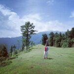 Rubina Dilaik Instagram – White clouds , Blue sky , green mountains ….. life is filled with the colours