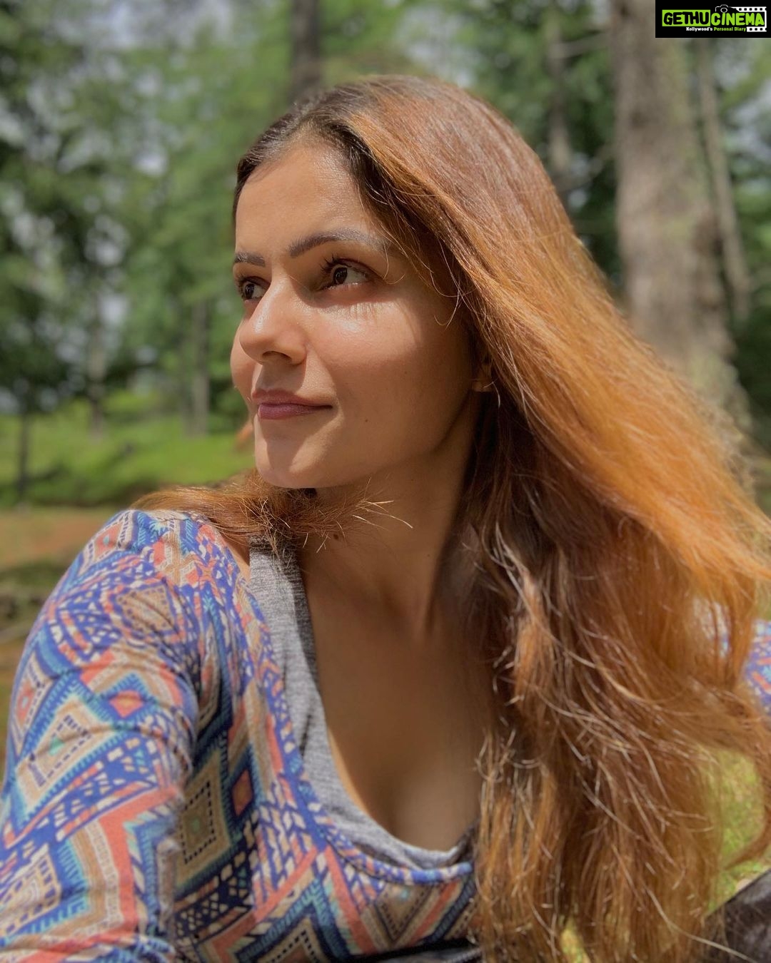 Rubina Dilaik Instagram - Searching peace in the woods