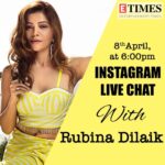 Rubina Dilaik Instagram - LIVE TOMORROW 6pm 🌈❤️ @etimes_tv