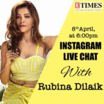 Rubina Dilaik Instagram – LIVE TOMORROW 6pm 🌈❤️ @etimes_tv