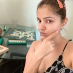 Rubina Dilaik Instagram – One of the many games , m worst at 🤣🤣🤣🤣🤣🤣…………… #scrabble #game