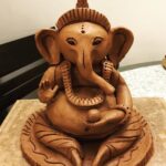 Rukshar Dhillon Instagram - Happy Ganesh Chaturthi to all of you.✨❤️ May Ganapati Ji bless you and your family with tons of happiness, prosperity and good health. Made the Ganesh Idol at home this time. Dint even realise how time just flew sitting in one place for 3 hours at a stretch. From kneading the clay to sculpting it and seeing the final outcome, gave me so much joy and was an extremely heart-warming feeling🥰 Mandir beautifully decorated by masi😍 @tdhillon_s Hope you all had a safe and lovely celebration with your family. GANPATI BAPPA MORYA🙏🏻 #ganeshchaturthi2020 #love #peace #positivity Bangalore, India
