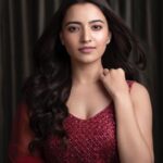 Rukshar Dhillon Instagram - #ABCD Pre-release event❤️ Wearing- @mishruofficial Earrings- @akoyajewels Styled by- @meghanaalluri Make up- @tanvismarathe Pictures- @karteeksivagouni