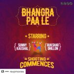 Rukshar Dhillon Instagram – Life is better when you Bhangra❤️ #Repost @rsvpmovies with @get_repost
・・・
Get up on your feet and bhangra! Filming for #BhangraPaaLe starring @sunsunnykhez and @rukshardhillon12 begins!

@snehataurani #RonnieScrewvala