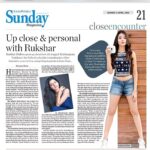 Rukshar Dhillon Instagram – For HANS INDIA! 
Journey of 
#krishnarjunayudham how it happened, experience, learning and lots more❤️
#4daystogo #KAY #releasingsoon 
Book your tickets now!!🤩 Hyderabad