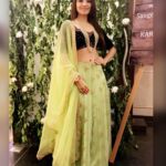 Rukshar Dhillon Instagram - Sangeet❤️The “Chatales” Wedding! Outfit by- @tejudesigngarage . Mussoorie