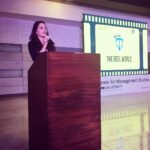 Rukshar Dhillon Instagram - Chief guest for the CMS MEDIA FEST-"MÉLANGE". A brilliant theme connecting the "reel" and the "real" world. Was great to be a part of this! Mlr convention center JP nagar