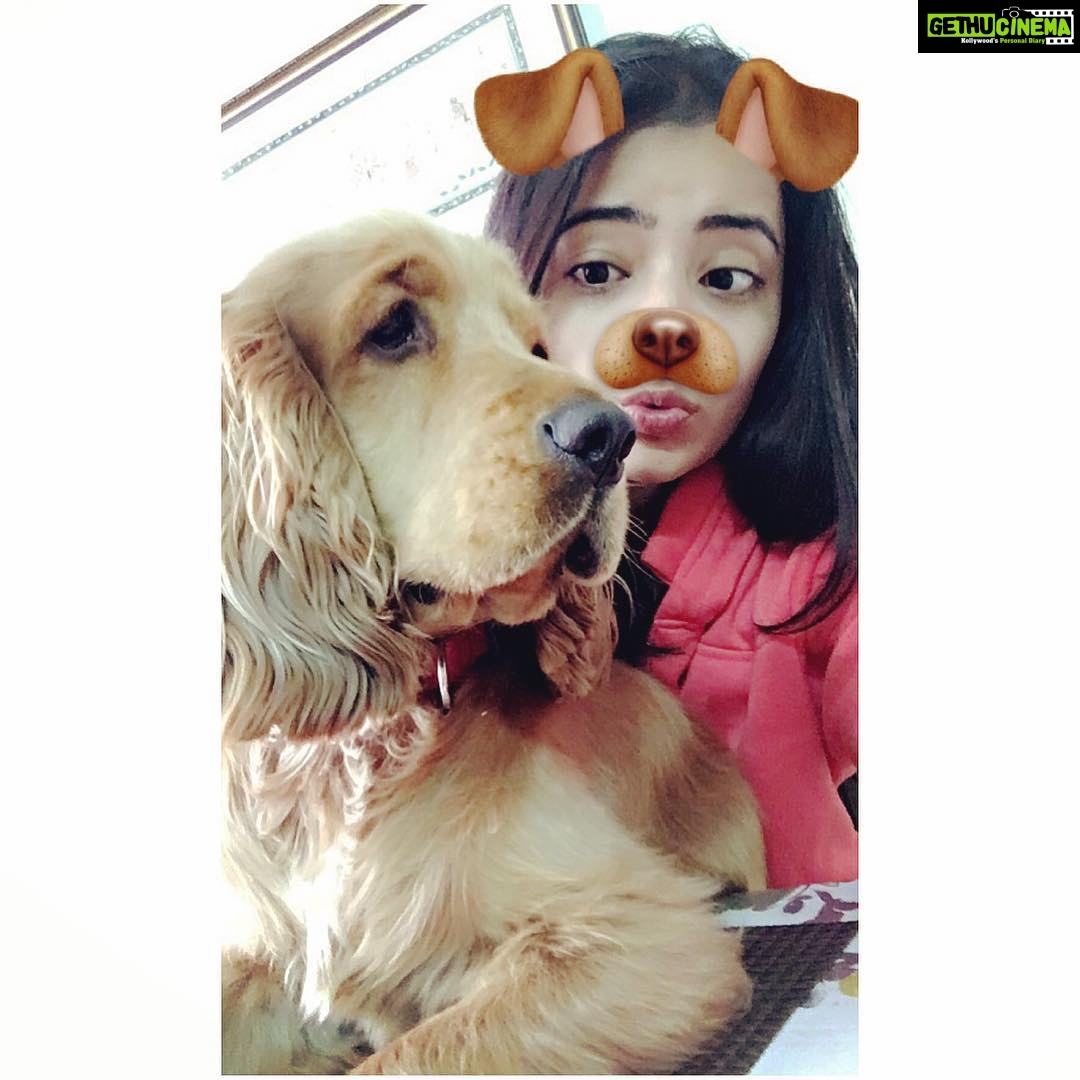 Rukshar Dhillon Instagram - Same same but different🐶👩🏻 Holla champ boy!🤗 Back home and back to my cutiepie😘 Bangalore, India