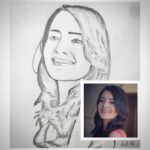 Rukshar Dhillon Instagram - Gestures like these make you want to work even harder and do better, to keep entertaining your fans!☺️ Thanks a ton for this beautiful sketch @lohith144. Great effort!