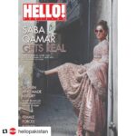 Saba Qamar Zaman Instagram - #Repost @hellopakistan with @get_repost ・・・ Revealing our March cover to present an issue where we celebrate choice as an empowered woman’s best friend. This month we put a spotlight on women who make the choice to live the life they want‼️On our cover, the bold and beautiful Saba Qamar, a truly talented, professional actor, who raises the bar in her field every time! Travel to London, Bahrain and Karachi to meet women who challenge the ordinary, including empowered change maker Lady Ghazala Hameed. Let us not forget iconic beacons from the past and present, women like the late Asma Jahangir, Benazir Bhutto and Ms Fatima Jinnah. Along with our regular line-up from the frontlines of lifestyle, entertainment and fashion, we present a gorgeous magazine dedicated to the girls and women of Pakistan! Wardrobe: @LajwantiOfficial Actor: @SabaQamarZaman Shot by @AbdullahHarisFilms Hair & Makeup: @FatimaNasirMUA Jewellery: @shafaqhabibjewellery Styling @AnaumH & @AbdullahHarisFilms Coordination: MINT PR @mintcommpk  #onstandsnow #marchissue #sabaqamar #lajwanti #abdullahharis #mintpr #pakistaniactors #womensissue  #pakistanicelebs #Pakistan #pakistanifashion #pakistanidesigners #celebspotting #instacool #instadaily #lahore #karachi #islamabad #hellopakistan #hellomagazine