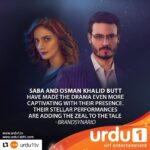Saba Qamar Zaman Instagram - Saba and Osman Khalid Butt have made the drama even more captivating with their presence. Their stellar performances are adding the zeal to the tale- Brandsynario Baaghi Drama Thursday at 8:00 pm on Urdu1 #Urdu1 #Baaghi #BaaghiDrama #Brandsynario #sabaqamar @aclockworkobi @sabaqamarzaman