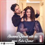 Saba Qamar Zaman Instagram - #Repost @shammalq (@get_repost) ・・・ The Woman with a million dollar smile @sabaqamarzaman This month's issue of #hellopakistan, features an exclusive shoot with ace stylist #shammalqureshi and his muse #sabaqamar at his #toni&guy salon in lahore! #fashion #love #hellomagazine #onstandsnow #lahore #islamabad #karachi #pakistan #hellopakistan Hair/ Makeup: @toniandguypk Wardrobe: @zuriador