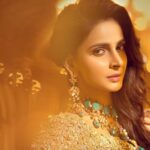 Saba Qamar Zaman Instagram - #Erumkhan's 16/17 bridal couture campaign Nawabzaadi features #Sabaqamar hair&makeup by #Razeen shot by #Guddushani and styled by #Haiyabukhari #erumkhancouture