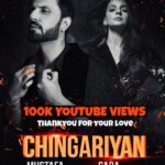 Saba Qamar Zaman Instagram - Thank you for showing so much love! 🤍 100K views on YouTube in such a short time, Keep supporting and Keep watching 😍 Link in bio 😇 #Chingariyan #youtube