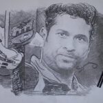 Sachin Tendulkar Instagram - Thank you for such a beautiful sketch Samy. Loved it. #FanFriday