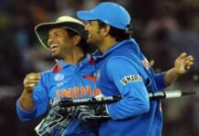 Sachin Tendulkar Instagram - Your contribution to Indian cricket has been immense, @mahi7781. Winning the 2011 World Cup together has been the best moment of my life. Wishing you and your family all the very best for your 2nd innings.