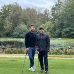 Sachin Tendulkar Instagram - As always, had a great time with my dear friend, Amit Bhatia! Wentworth Club, Surrey