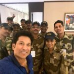 Sachin Tendulkar Instagram – Always a pleasure meeting the CISF Team! 😀