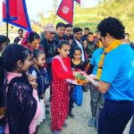 Sachin Tendulkar Instagram - Loved spending time with the children at Kavre village in Nepal who gave me such a warm welcome and gifted these oranges! #nepaldiaries