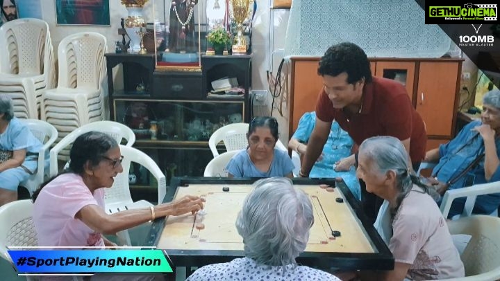 Sachin Tendulkar Instagram - Spent some time with these wonder women at the St. Anthony's Old Age Home, felt blessed by the love shown by them. Their excitement to play carrom knew no bounds. As rightly said by our Hon. PM Shri @narendramodi, SPORTS & FITNESS IS FOR ALL. #SportPlayingNation #FitIndiaMovement
