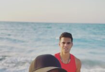 Sachin Tendulkar Instagram - With my SONshine! #beach #sea #fatherson #abudhabi