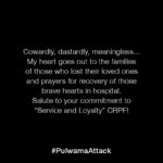 Sachin Tendulkar Instagram - #PulwamaAttack #CRPFJawans