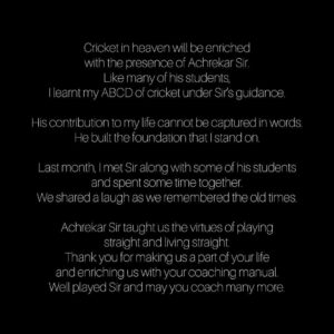 Sachin Tendulkar Instagram - You’ll always be in our hearts.