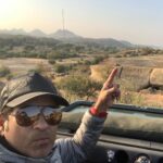 Sachin Tendulkar Instagram – Look who I found relaxing in the desert 👀 #LeopardSpotted #RajasthanTales