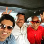 Sachin Tendulkar Instagram - “Yeh dosti...” on our way to take blessings from Achrekar Sir before our TMGA India camps tomorrow. @vinodkambli2016 #atulranade