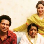 Sachin Tendulkar Instagram - ‪The IPL ended on a high note ... a great final between CSK vs SRH. Watching it with #LataMangeshkar Didi 🙏 at her place made it even more special. ‬