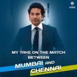 Sachin Tendulkar Instagram - I shared my thoughts on the first match between #Mumbai and #Chennai. Log on to my app @100masterblaster to watch the video. pbl.cm/100mbapp