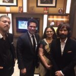 Sachin Tendulkar Instagram – It’s a rare occasion that we’re all together in a frame, wearing black suits, along with my sister in a lovely saree. Thank you @_umangmehta for the smart look!