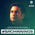 Sachin Tendulkar Instagram - Really excited to see the start of the IPL season. I'll be sharing my insights on some upcoming IPL matches. See these videos exclusively on #100MB. #SachInnings