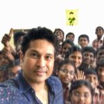 Sachin Tendulkar Instagram – These kids just made my day! Loved spending time with these superstars of Navaneeta Public School in Nellore district.