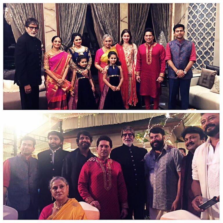 Sachin Tendulkar Instagram - Had a delightful Diwali dinner with the best hosts in town! #KalyanJewellersIndia #Thrissur #Kerala