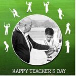 Sachin Tendulkar Instagram – There will never be enough words to thank him for what he has given me. #HappyTeachersDay to my mentor & guide🙏🏻