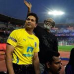 Sachin Tendulkar Instagram - Mr. Rajnikanth's enthusiasm was infectious at the #ISL opening ceremony. Wishing all the teams the very best! #LetsFootball